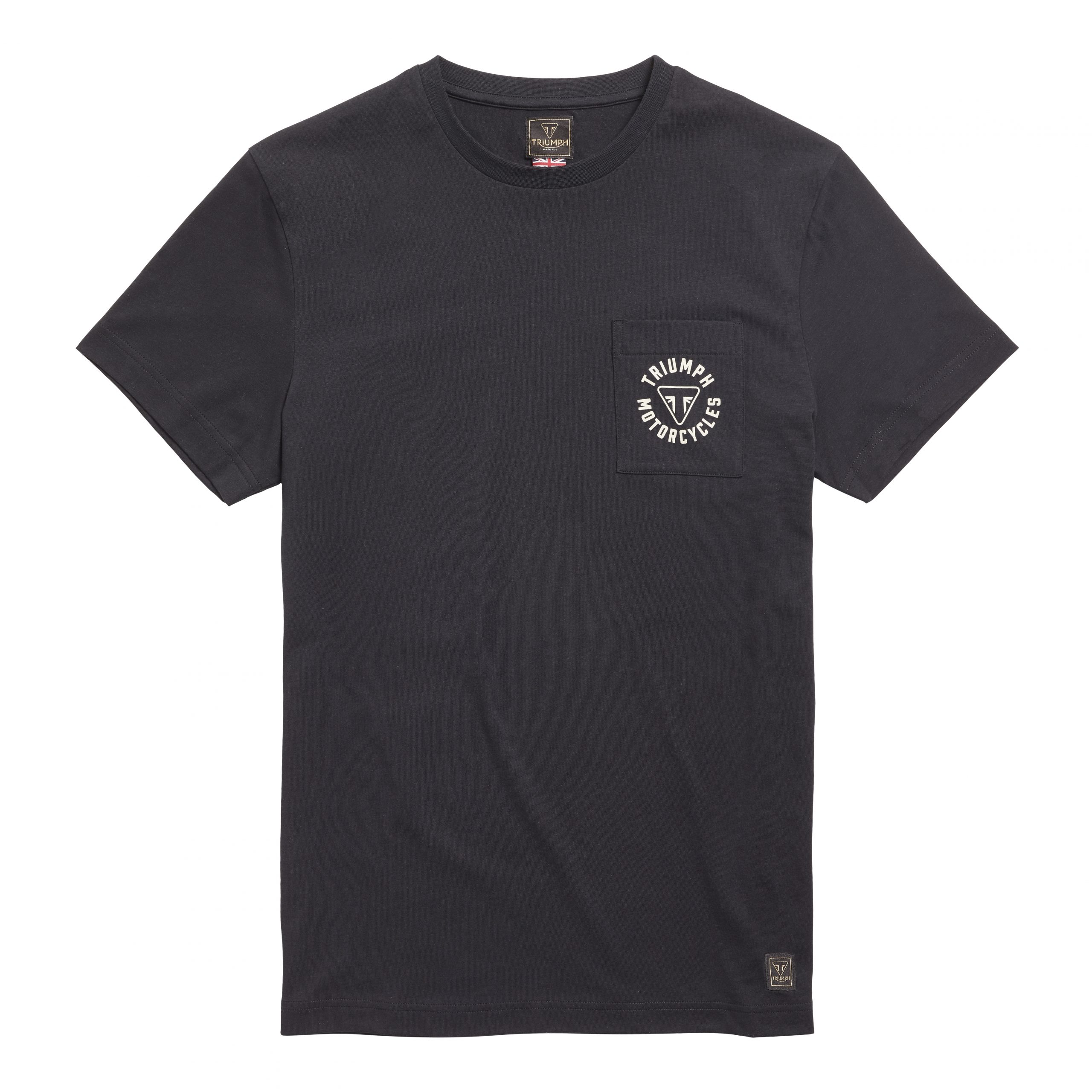 Newlyn Pocket T-Shirt Mit Rückenprint Logo, Schwarz